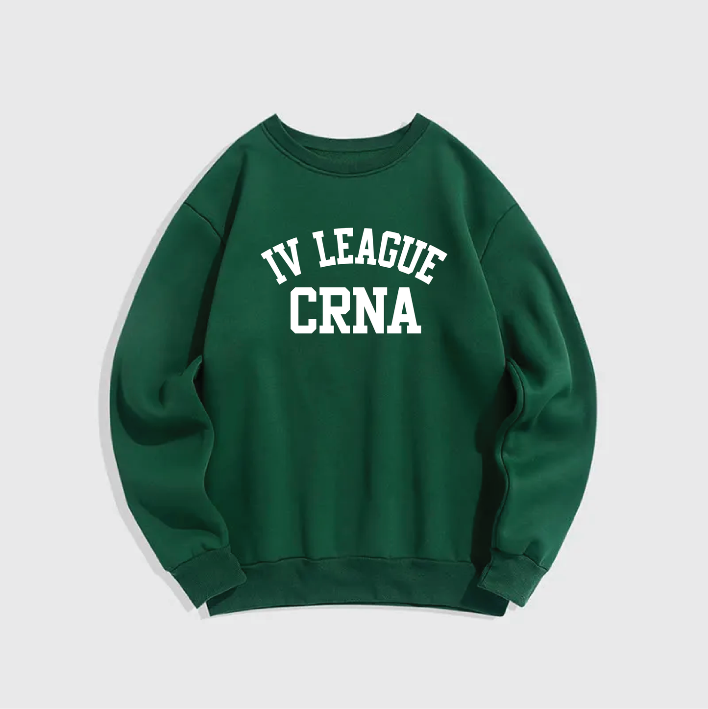 IV League CRNA Comfort Colors Crewneck Sweatshirt – Vintage Green