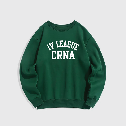 IV League CRNA Comfort Colors Crewneck Sweatshirt – Vintage Green